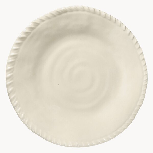 Set di 6 piatti da dessert con bordo a cordoncino Shell