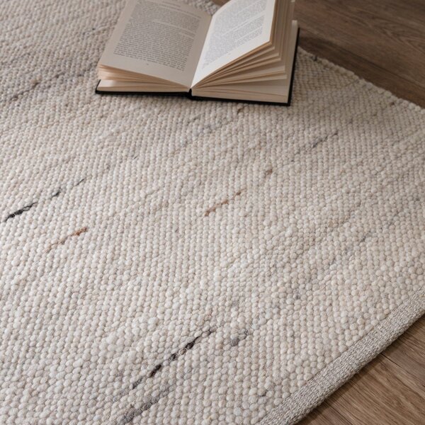 Tappeto avorio bifacciale e tessuto a mano in misto lana 200x290 cm Birkdale Ivory - Asiatic Carpets