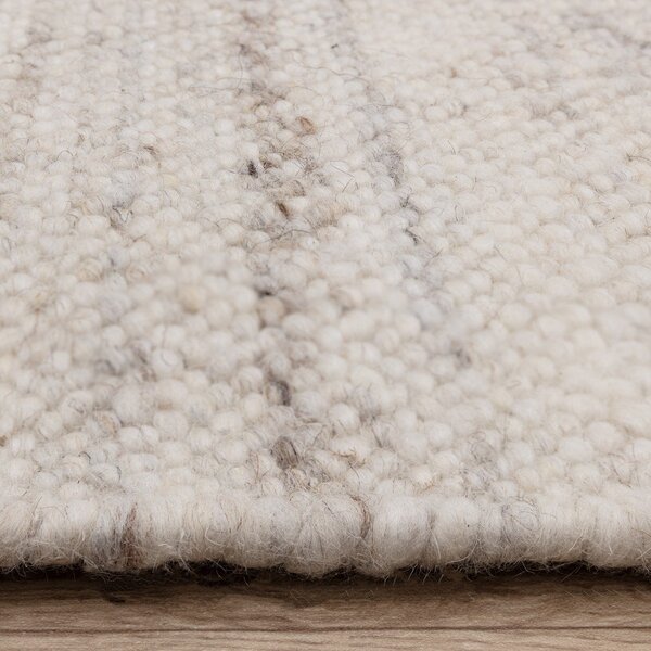 Tappeto avorio bifacciale e tessuto a mano in misto lana 200x290 cm Birkdale Ivory - Asiatic Carpets