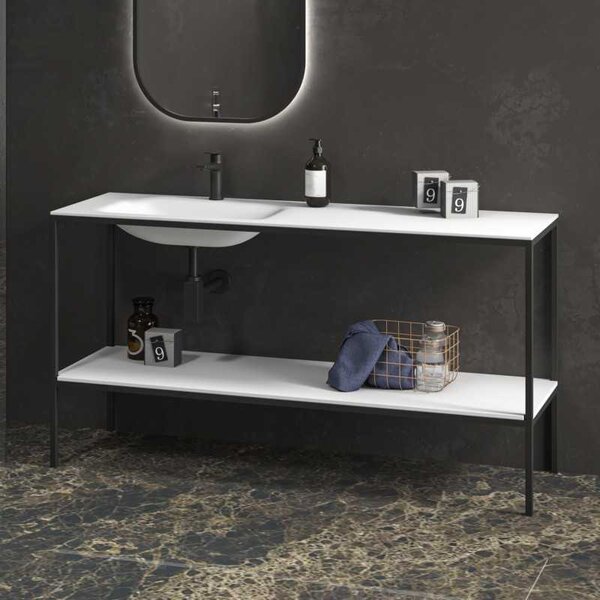 Mobile bagno metallico a terra 155 cm NET-155 - KAMALU