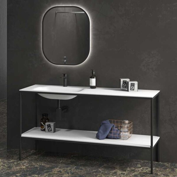 Mobile bagno metallico a terra 155 cm NET-155 - KAMALU