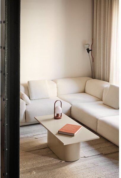 Tavolino da salotto color crema 50x111 cm Totem – Teulat