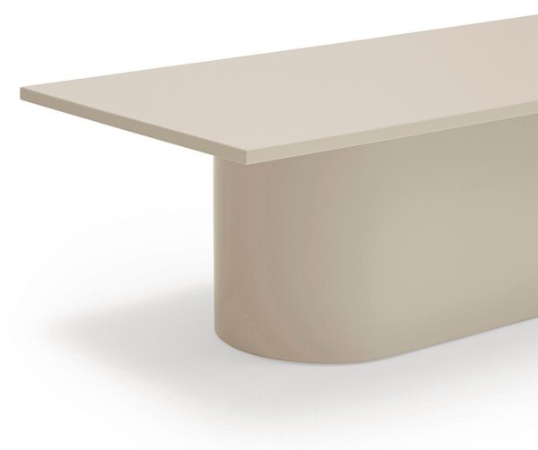 Tavolino da salotto color crema 50x111 cm Totem – Teulat