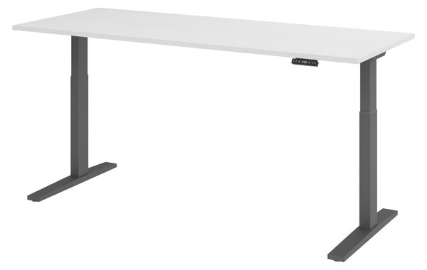 Scrivania elettrica bümö XMKA - Finitura: Bianco, Struttura: Grigio antracite, Dimensioni: 200 x 80 cm