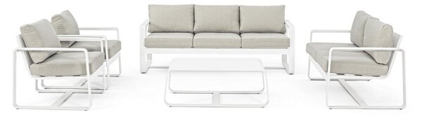 Tavolino da giardino in alluminio 62x105 cm Merrigan – Bizzotto