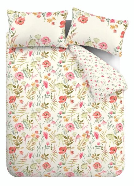 Biancheria crema per letto matrimoniale 200x200 cm Ella Poppy - Catherine Lansfield