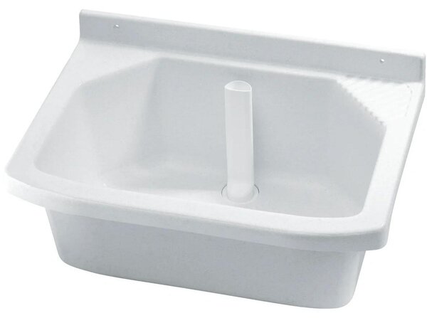 Bacinella multiuso in plastica Romany 65x45cm, 2 pz. con supporto+caratteristiche #1TPB65035 marmorizzato