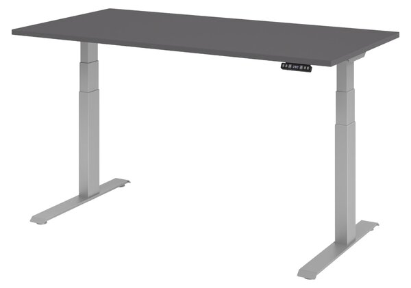 Scrivania elettrica bümö XDKB - Struttura: argento, dimensioni: 160 x 80 cm, decorazione: grafite