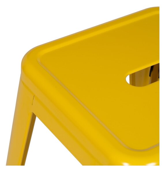 Set di sedie da bar gialla in metallo 2 pz (altezza della seduta 61 cm) – Ixia