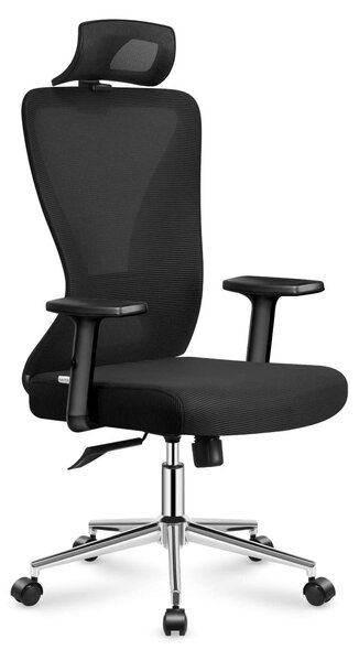 Sedia da ufficio ergonomica - Nera - Altezza regolabile