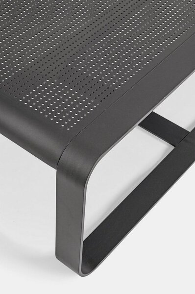 Tavolino da giardino in alluminio 62x105 cm Merrigan – Bizzotto