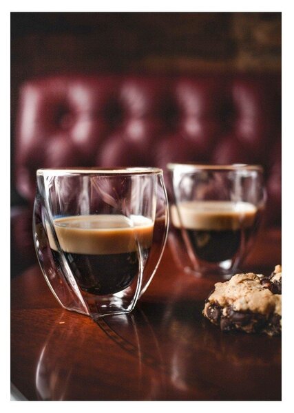 Tazze in set per cappuccino/con parete doppia 2 pz 250 ml Cristallo – Vialli Design