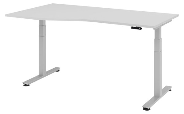 Scrivania elettrica bümö XDSM - Struttura: argento, finitura: grigio, dimensioni: 180 x 100 cm