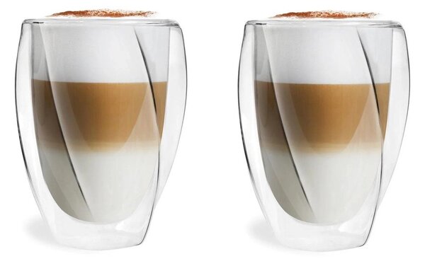 Set di 2 bicchieri da latte a doppia parete, 300 ml - Vialli Design