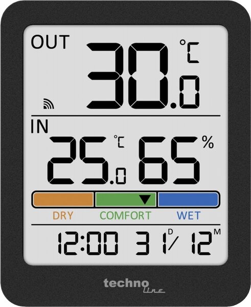 Stazione meteorologica Technoline WS 9488 con termometro, igrometro e sensore esterno