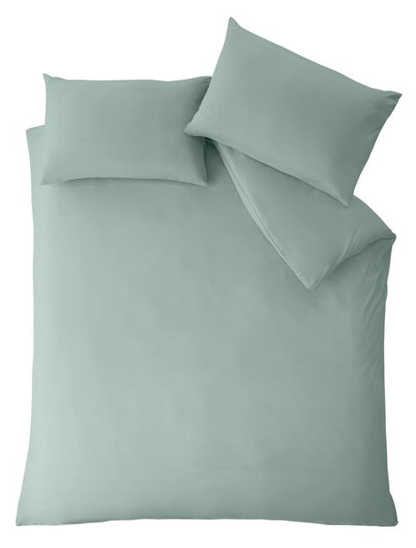 Set copripiumino e federa verde per letto matrimoniale e per letto esteso 260x220 cm So Soft Non-Iron – Catherine Lansfield