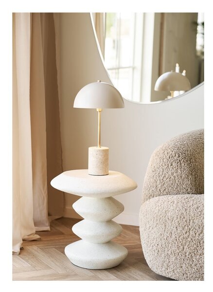 Tavolino rotondo in pietra ø 36 cm Blackburn – House Nordic