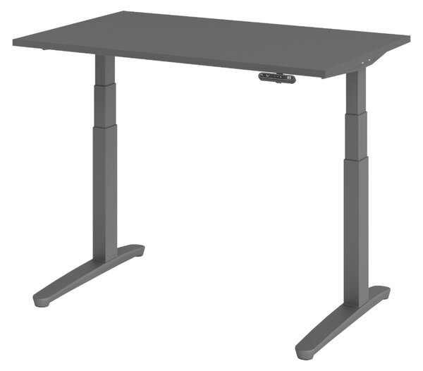 Scrivania elettrica bümö XBHM - Dimensioni: 120 x 80 cm, Decorazione: grafite, Struttura: grafite