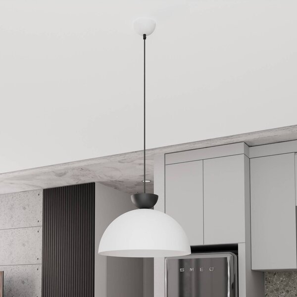 Lampada a sospensione Lunaro EMIBIG LIGHTING, dimmerabile, Bianco / Opale, Soggiorno / Sala da pranzo, Metallo, Moderno, Lampada a sospensione