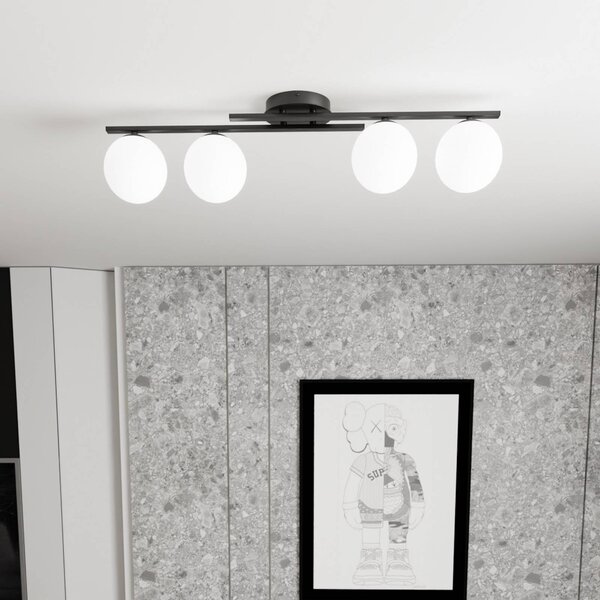 Plafoniera soffitto Kairo EMIBIG LIGHTING, dimmerabile, Nero, Soggiorno / Sala da pranzo, Metallo, Moderno, Plafoniera
