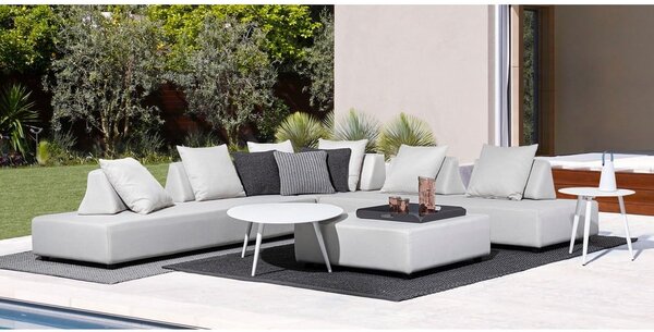 Tavolino da giardino rotondo in alluminio ø 50 cm Ridley – Bizzotto