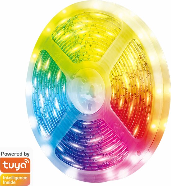 LOGILINK Striscia LED Wi-Fi Smart RGB+W SH0127, autoadesiva, 5 m