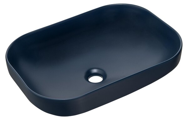 Lavabo in Vetroceramica NELI, blu, 50 cm