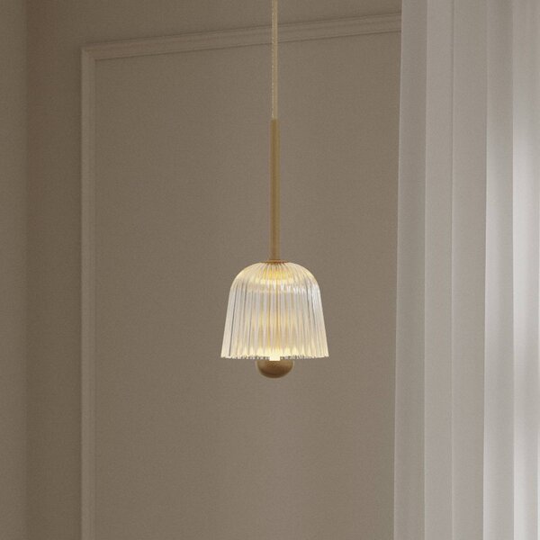 Nuura Aps Lampada a sospensione Asteea, dimmerabile, Ottone / Oro, Soggiorno / Sala da pranzo, Metallo, Scandinavo, Lampada a sospensione