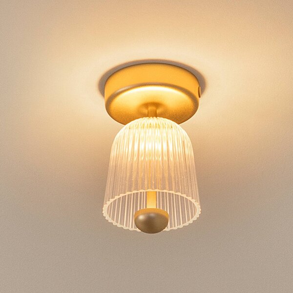 Nuura Aps Plafoniera a LED Asteea, dimmerabile, Ottone / Oro, Soggiorno / Sala da pranzo, Metallo, Scandinavo, Plafoniera LED