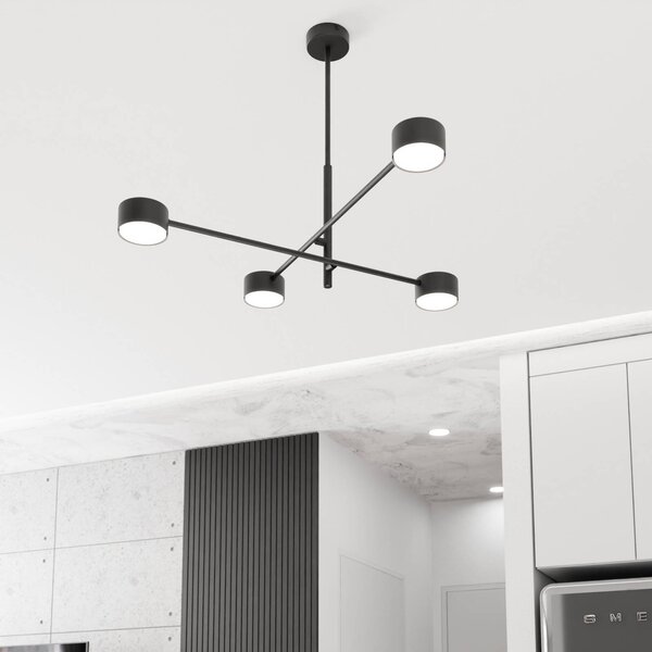 Lampada a sospensione Natsu EMIBIG LIGHTING, dimmerabile, Nero, Soggiorno / Sala da pranzo, Metallo, Moderno, Lampada a sospensione