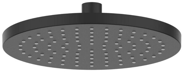 Schläfer 136000 | Soffione Doccia Nero Opaco, Tondo 20 cm a Pioggia Anticalcare ad Alta Pressione in Abs, Soffione per Cabina Doccia PureShower, Snodo Regolabile Universale G 1/2