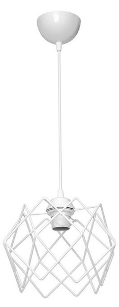 Lampada a sospensione Koza gabbia bianco