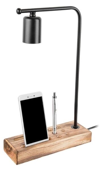 Lampada da scrivania con porta cellulare Vito