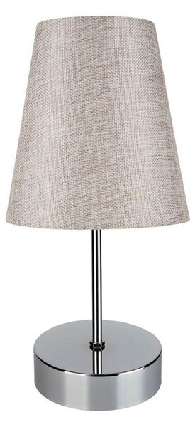 Lampada da tavolo Estelya cromo beige
