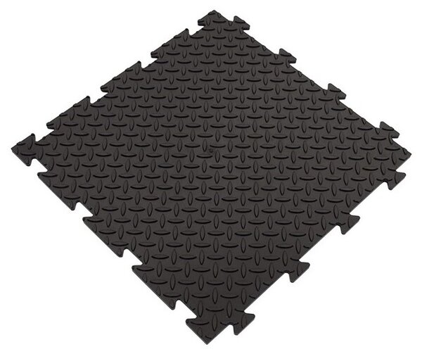 Set 4 Piastrelle Morbida Antiscivolo in PVC 50 x 50 cm Chicchi di Riso