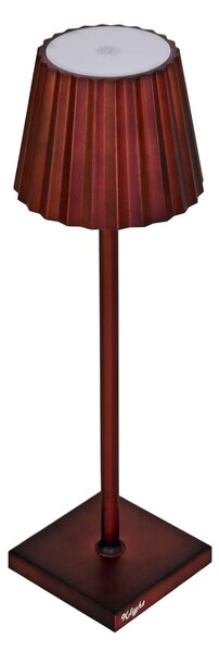 Lampada da Tavolo 38x10x10 cm in Alluminio Luce Bianca Calda K-ligth Ruggine