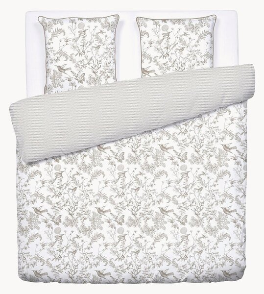 Set copripiumino in raso di cotone Colibri Floral, varie misure