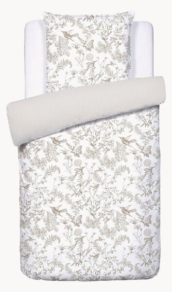 Set copripiumino in raso di cotone Colibri Floral, varie misure