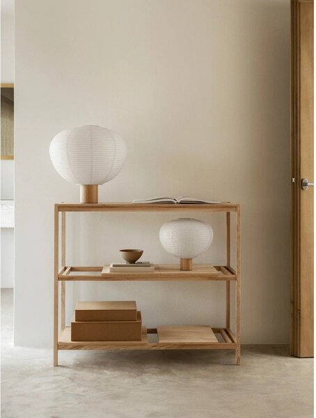 Scatole in set con coperchio beige in finta pelle 2 pz 40x30x11 cm Sahla – Blomus