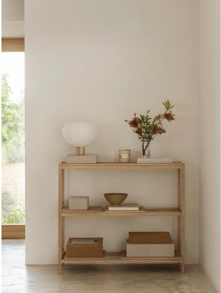 Scatole in set con coperchio beige in finta pelle 2 pz 40x30x11 cm Sahla – Blomus