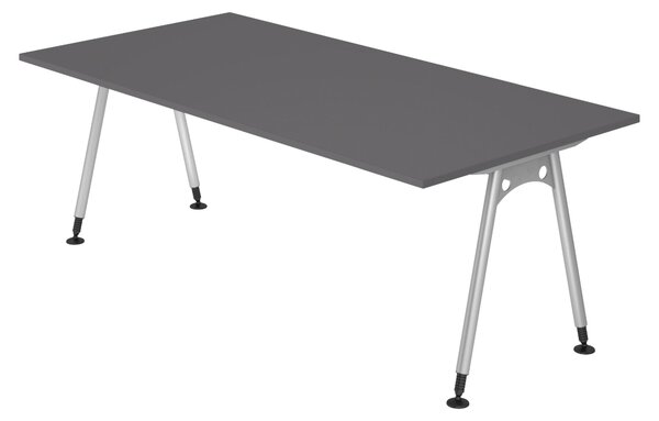 Scrivania bümö Serie A - Decorazione: grafite, dimensioni: 200 x 100 cm