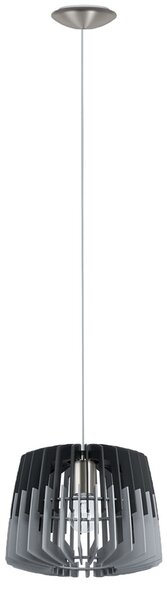Artana lampada a sospensione Ø 30cm E27 legno nero-grigio