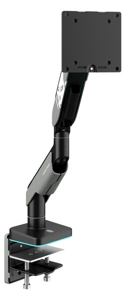 Supporto per monitor da 49" grigio-nero con LED RGB X-ARM