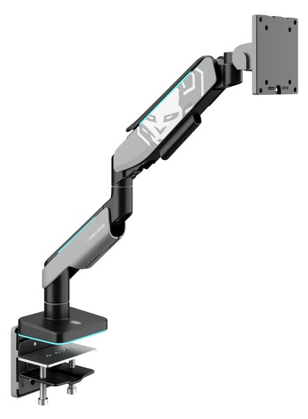 Supporto per monitor da 49" grigio-nero con LED RGB X-ARM