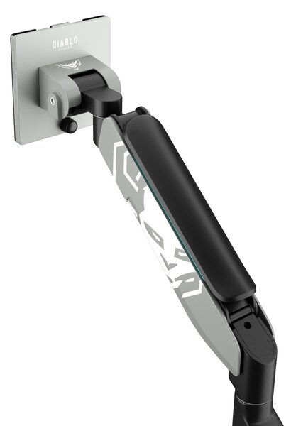 Supporto per monitor da 49" grigio-nero con LED RGB X-ARM
