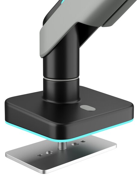 Supporto per monitor da 49" grigio-nero con LED RGB X-ARM