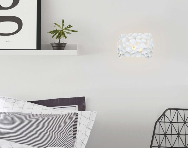 Open Design OR81466 - Applique da parete CARERA 1xG9/7W/230V bianco