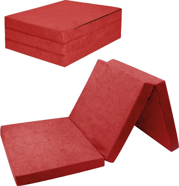 Materasso pieghevole per ospiti 13. Rosso L - 195x80x9 cm W389 13 FORTISLINE