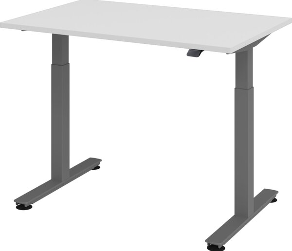 Scrivania elettrica bümö XMST - Dimensioni: 120 x 80 cm, struttura: grafite, decorazione: grigio