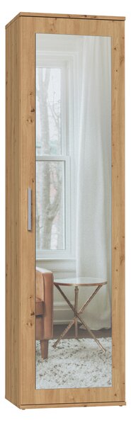 Armadio per ingresso con specchio RASMUS - rovere artigianale